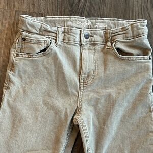 Cat & Jack Boy’s Slim Beige Denim - Slim Stretch - Size 12